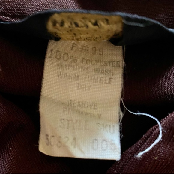 SEARS & ROBUCK Vntg Poly 70s Western Pearl Button Shirt Sz. Large 16-16.5 Brown - Picture 4 of 8